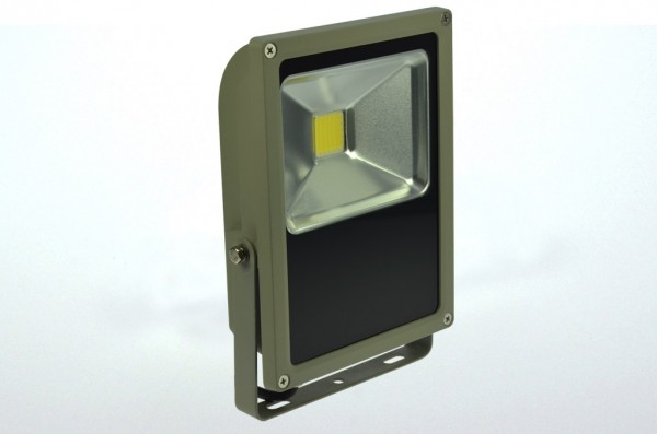 LED-Flutlichtstrahler AC 6600 Lumen 120° kaltweiss 70W flache Bauweise, Blendschutz Green-Power-LED